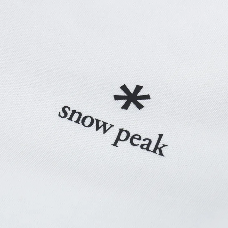 Snow Peak NSD Logo Long Sleeve T Shirt Off White-4