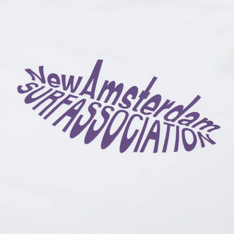 New Amsterdam Surf Association Nacre T Shirt White-1