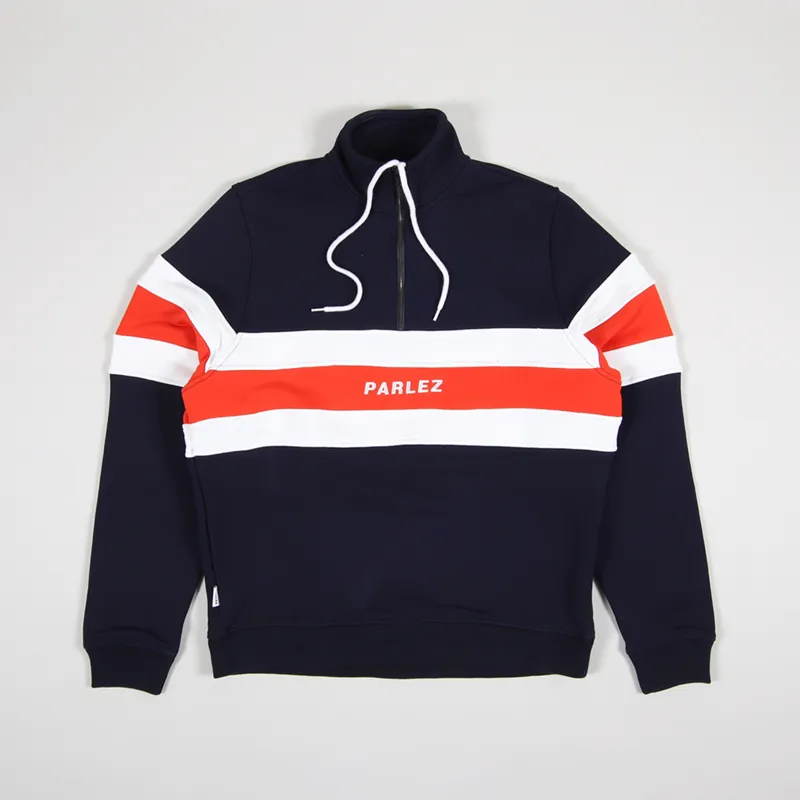 Parlez Tether Quarter Zip Navy
