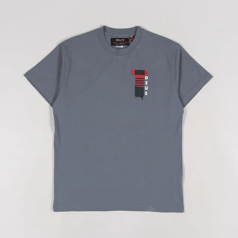 Deus Ex Machina Naito Biarritz T Shirt Smoked Pearl-1