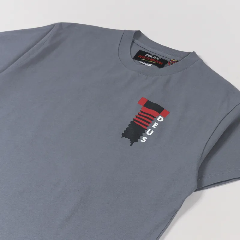 Deus Ex Machina Naito Biarritz T Shirt Smoked Pearl-3