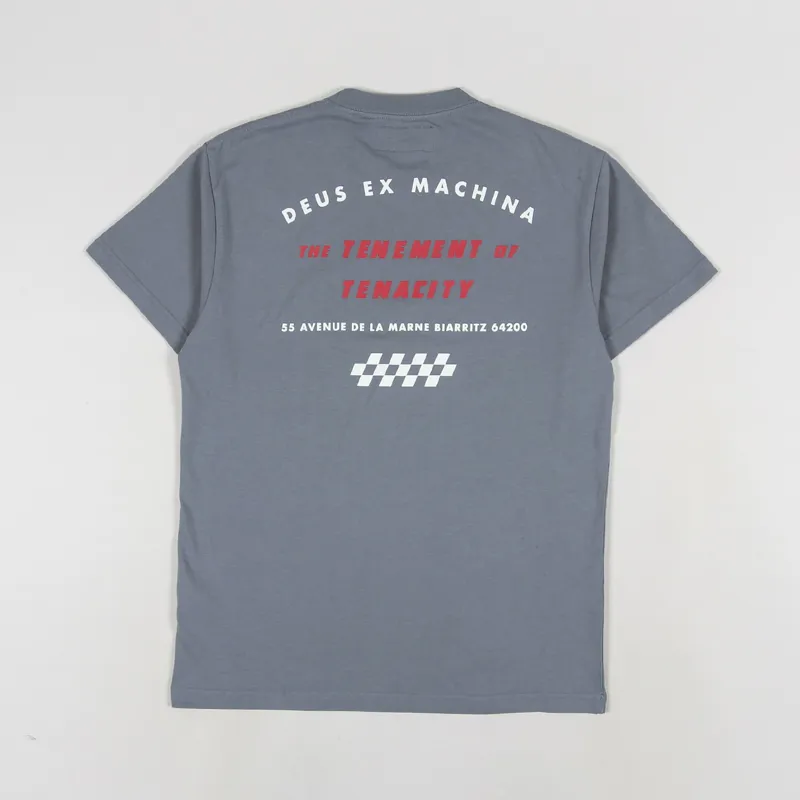 Deus Ex Machina Naito Biarritz T Shirt Smoked Pearl