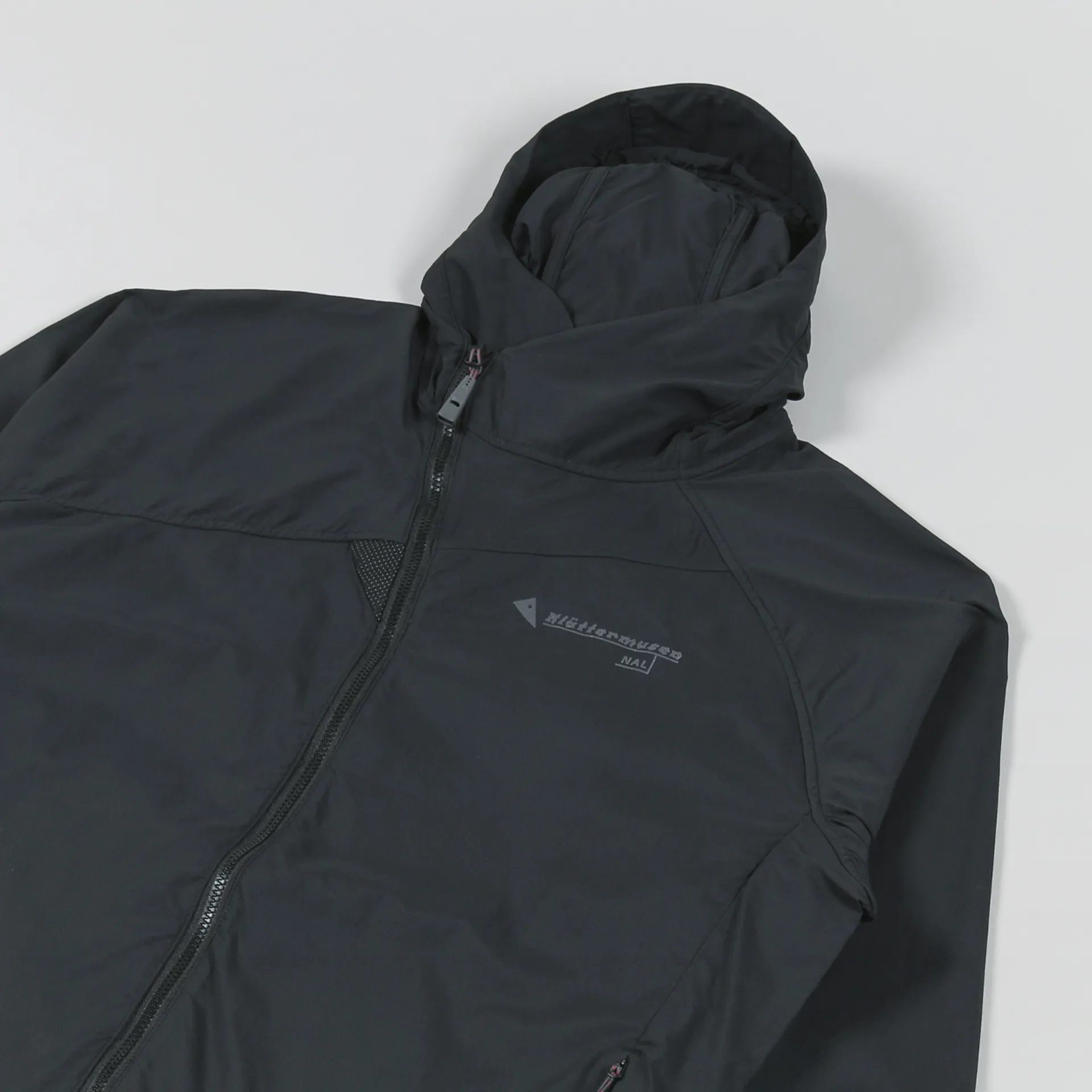Klattermusen Mens Lightweight Technical Nal Hooded Jacket Black
