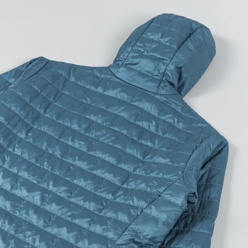 Patagonia nano puff hoody big sur blue top