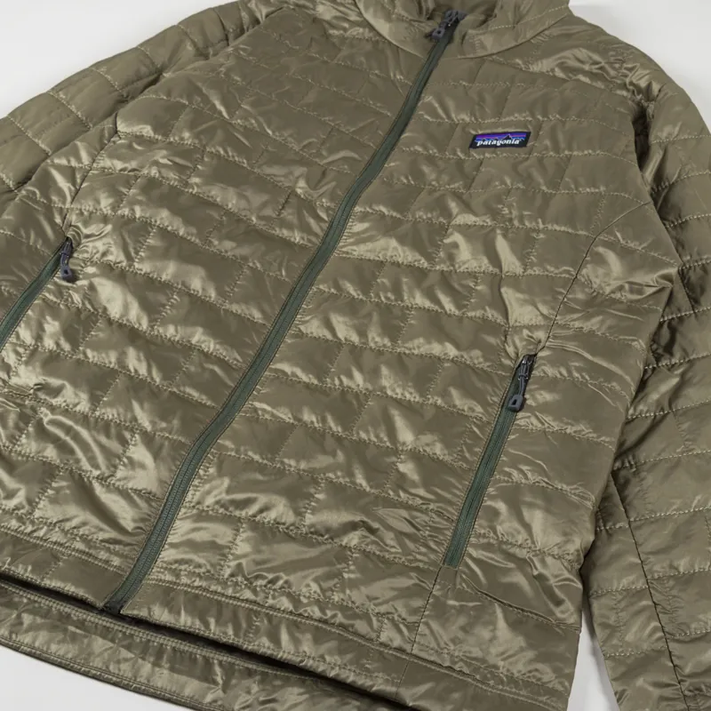 Patagonia Mens Insulated Nano Puff Jacket Coat Sage Khaki