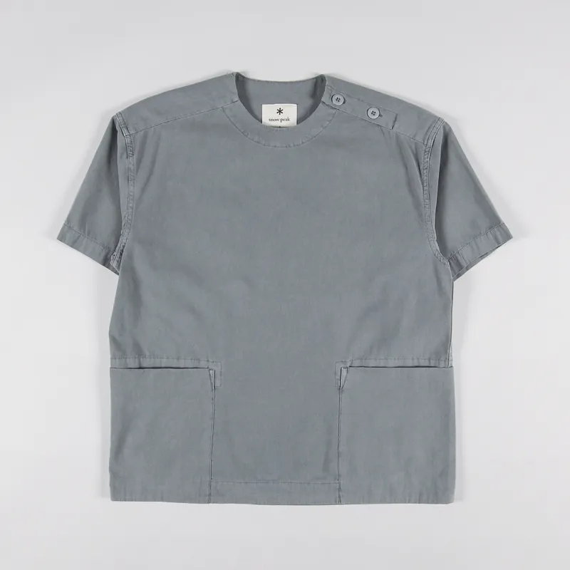 Snow Peak Womens Natural-Dyed Recycled Cotton Pullover Grey