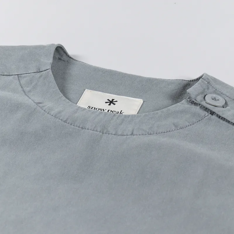 Snow Peak Womens Natural-Dyed Recycled Cotton Pullover Grey-4