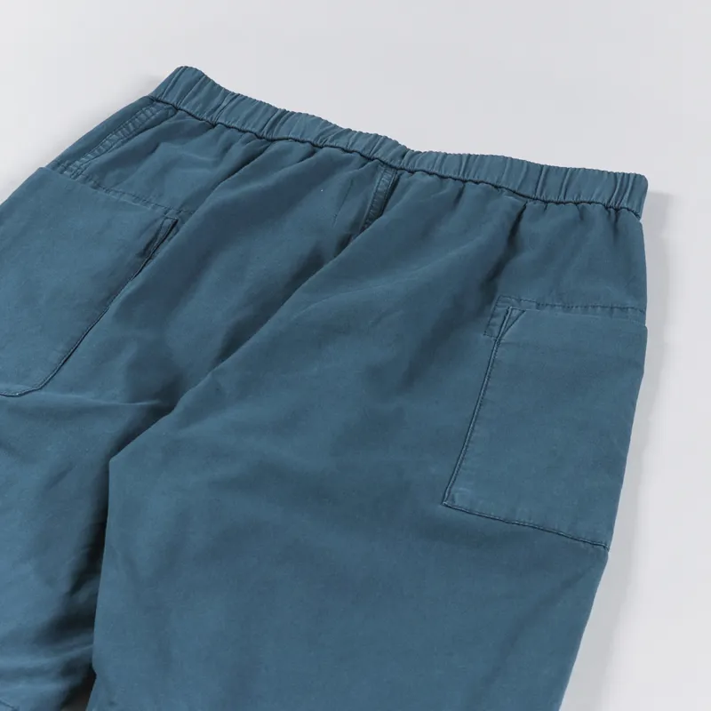 Snow Peak Womens Natural-Dyed Recycled Cotton Shorts Blue-4