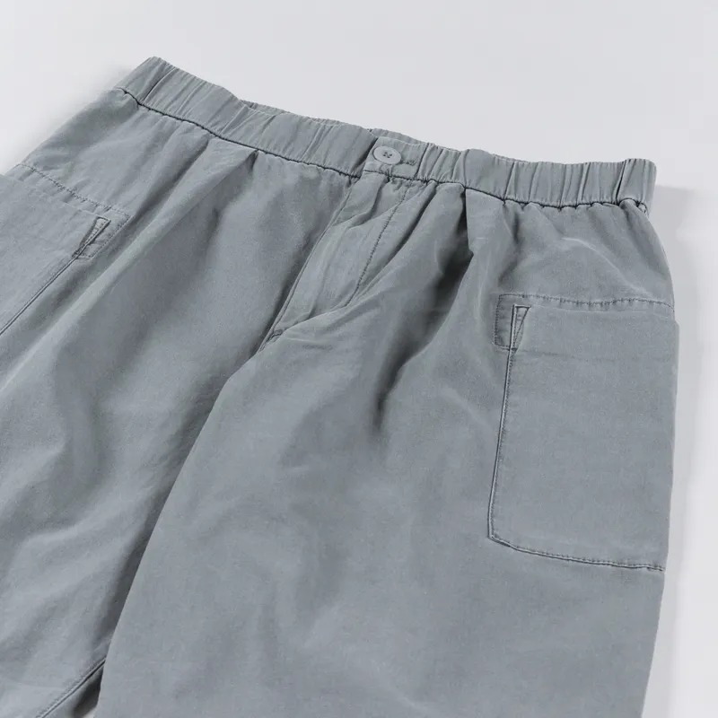 Snow Peak Womens Natural-Dyed Recycled Cotton Shorts Grey-4