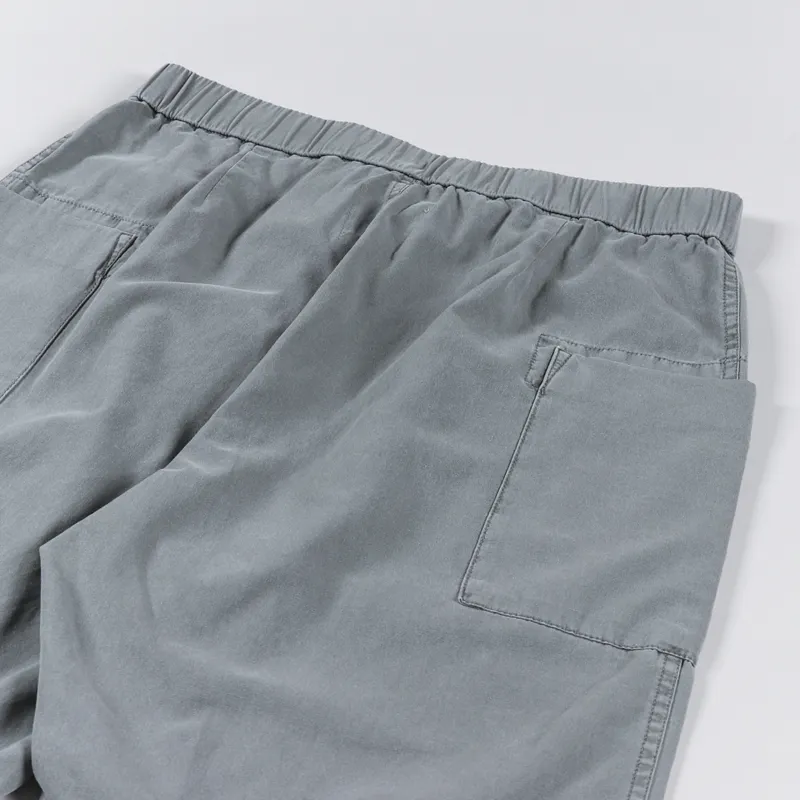 Snow Peak Womens Natural-Dyed Recycled Cotton Shorts Grey-5