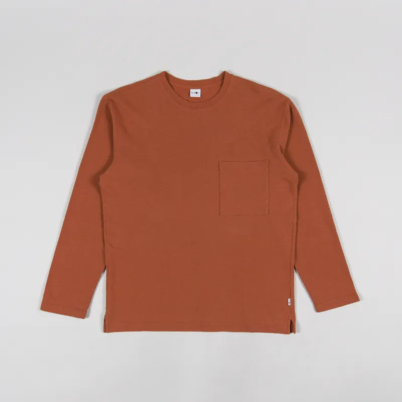 NN07 Nat Long Sleeve T Shirt Terracotta