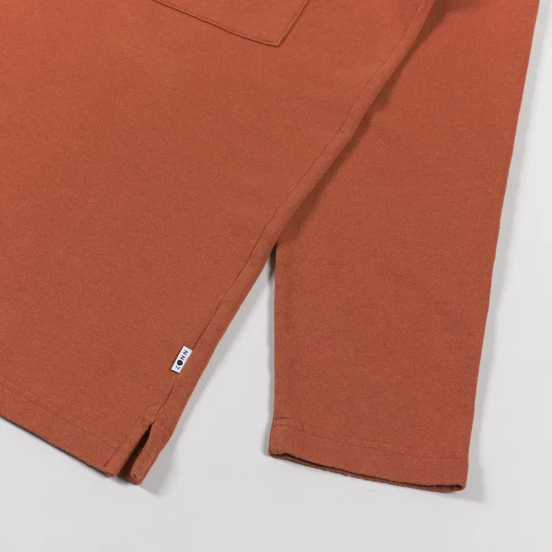 NN07 Nat Long Sleeve T Shirt Terracotta-5