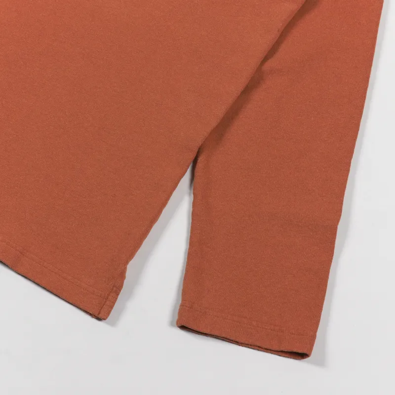NN07 Nat Long Sleeve T Shirt Terracotta-3