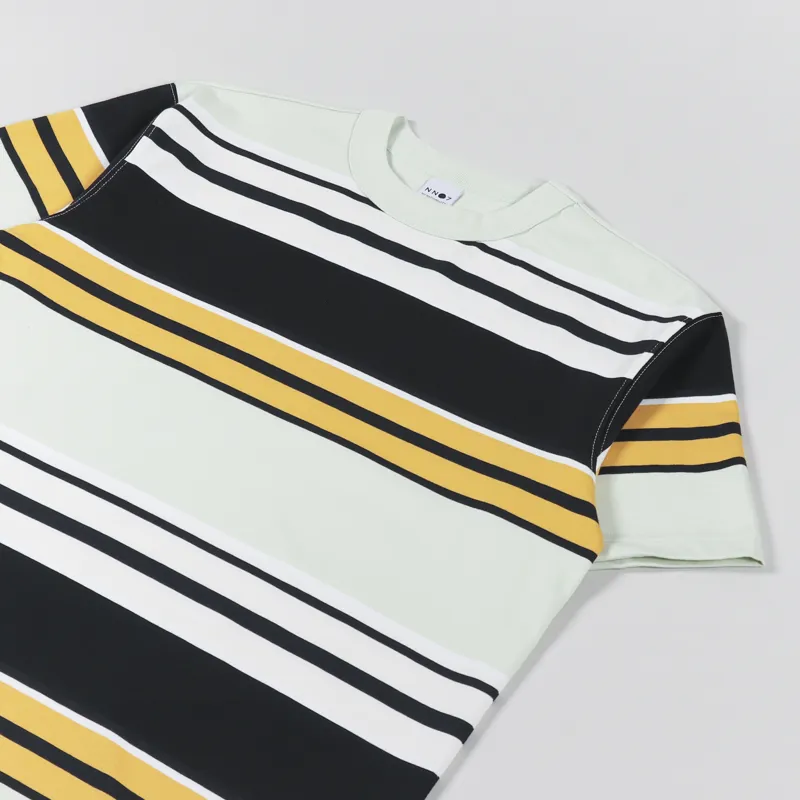 NN07 Nat Stripe T Shirt Mint Stripes-2