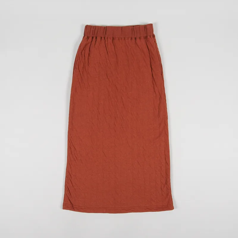 Snow Peak Womens Natural Warm Stretch Skirt Orange