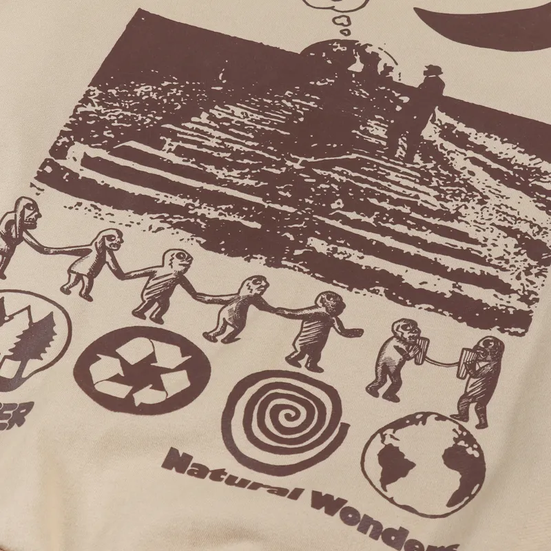 Butter Goods Natural Wonders Crew Sweatshirt Tan-4