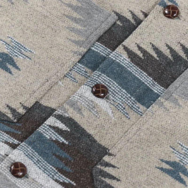 C17 Jeans Navajo Blanket Chore Jacket Natural-7