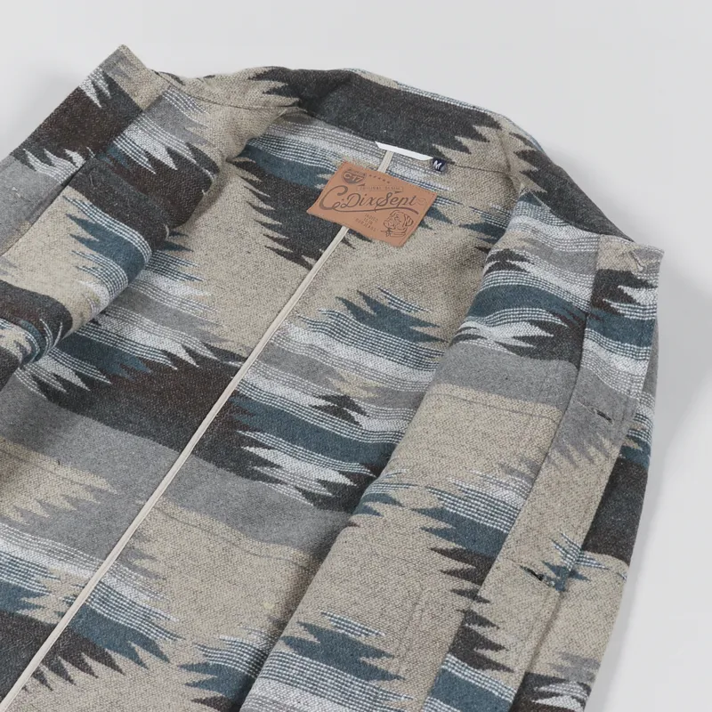 C17 Jeans Navajo Blanket Chore Jacket Natural-4