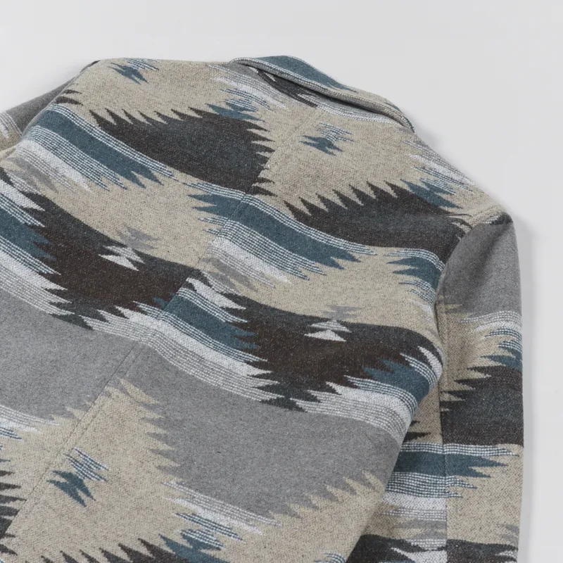 C17 Jeans Navajo Blanket Chore Jacket Natural-5