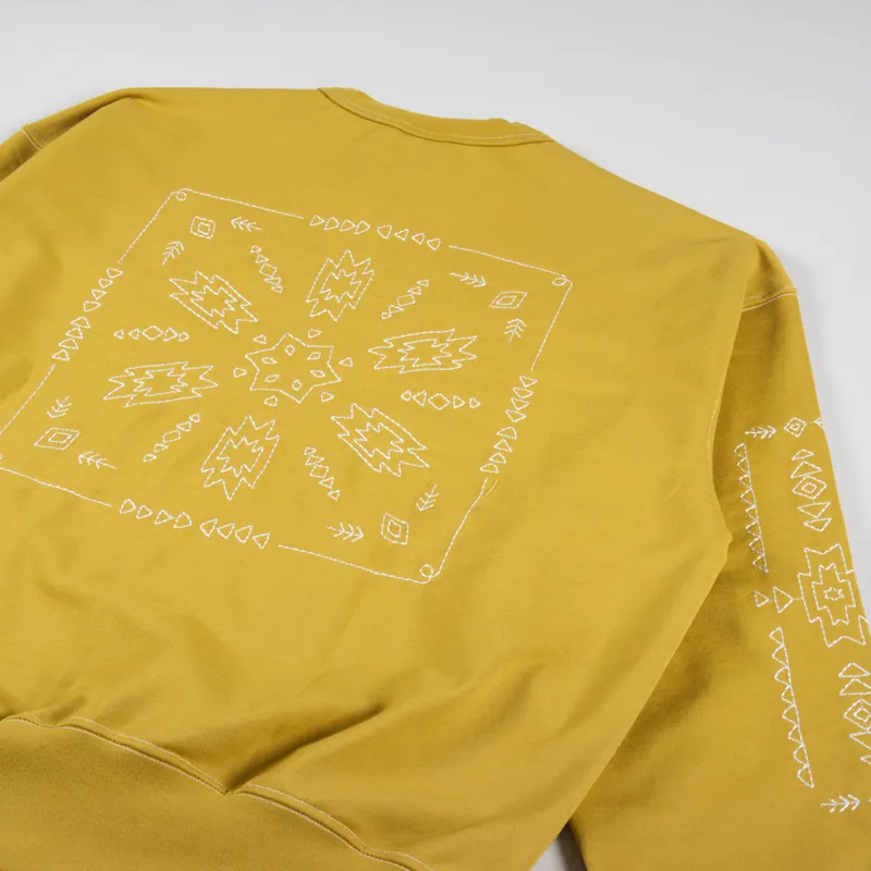 FrizmWORKS Navajo Needlework Sweatshirt Mustard-2