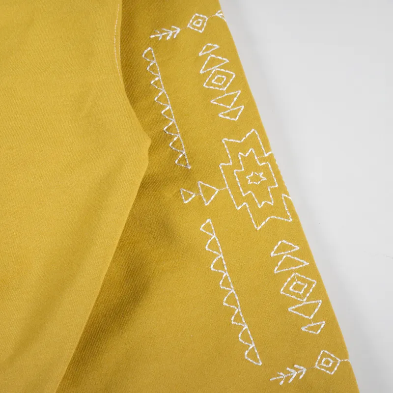 FrizmWORKS Navajo Needlework Sweatshirt Mustard-5