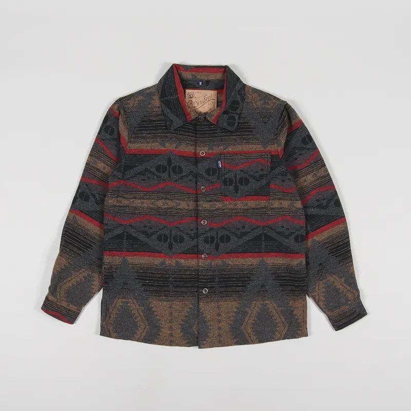 C17 Jeans Navajo Overshirt Brown Red
