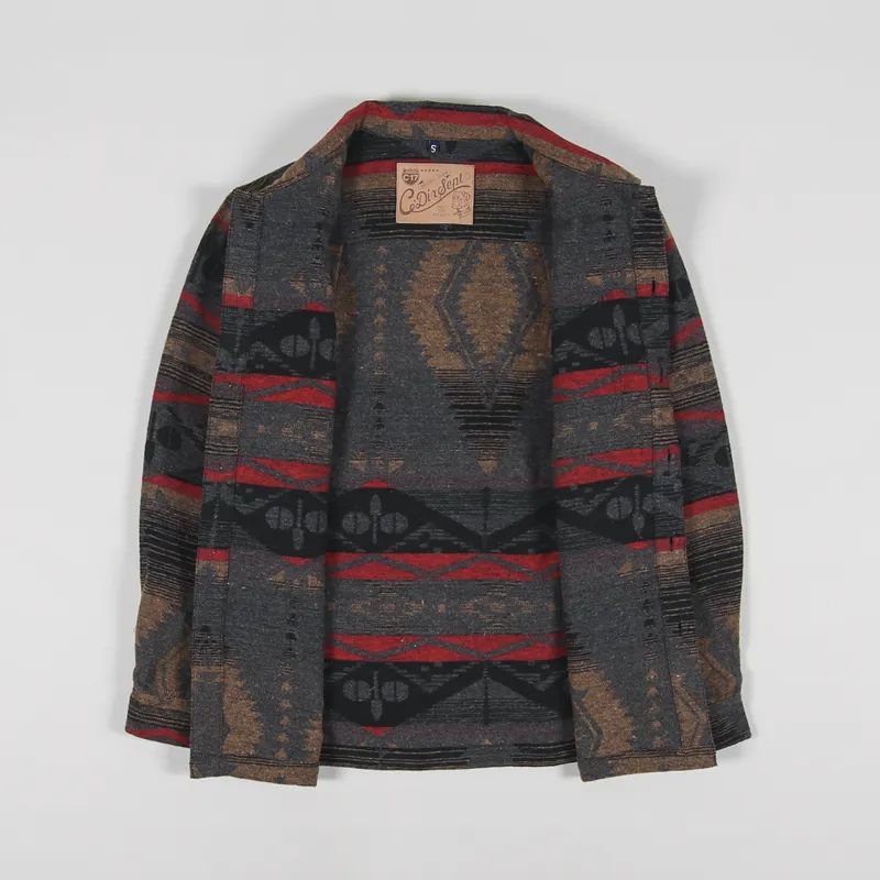 C17 Jeans Navajo Overshirt Brown Red-1