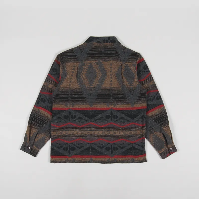 C17 Jeans Navajo Overshirt Brown Red-2