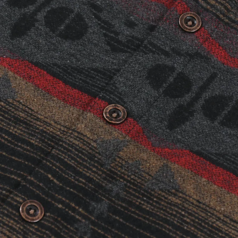 C17 Jeans Navajo Overshirt Brown Red-7