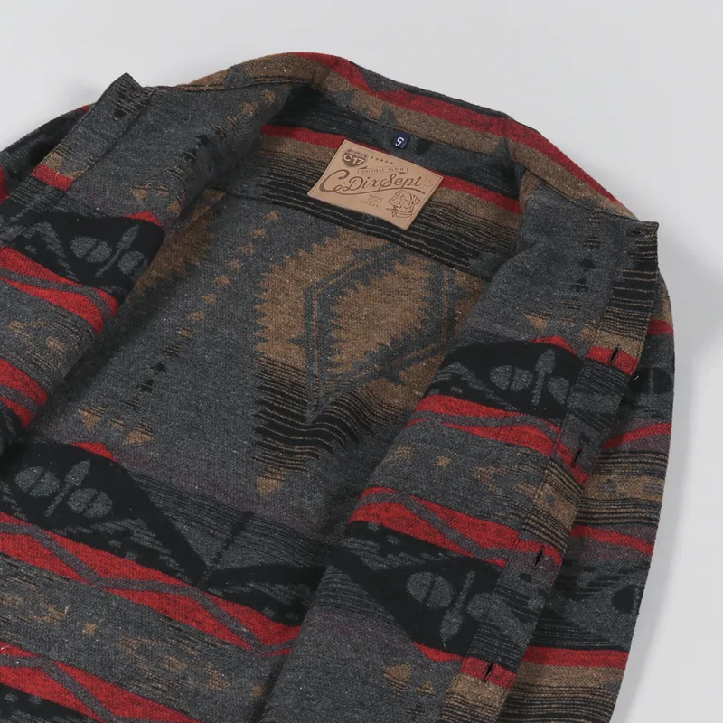 C17 Jeans Navajo Overshirt Brown Red-4