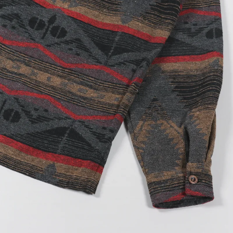 C17 Jeans Navajo Overshirt Brown Red-6