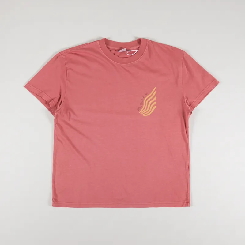 Rhythm Womens New Day Band T Shirt Chilli-4