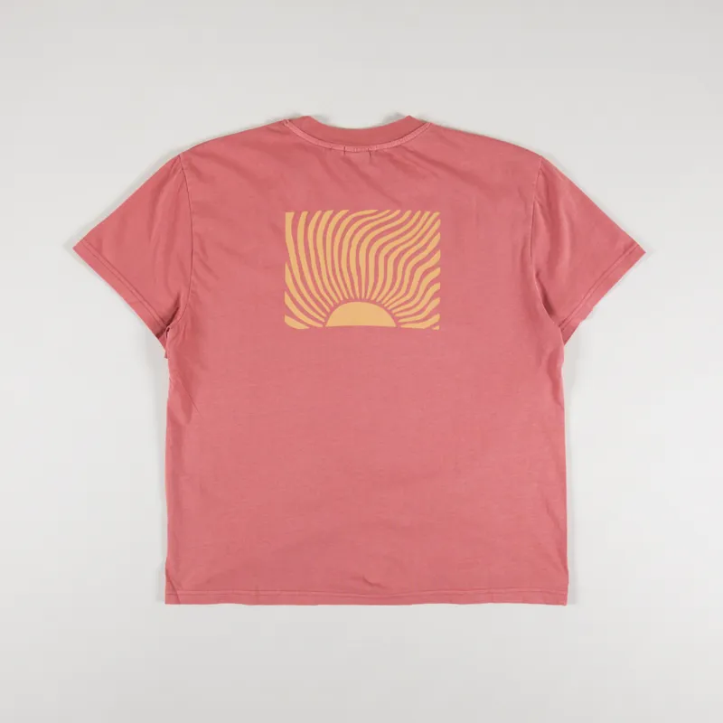 Rhythm Womens New Day Band T Shirt Chilli