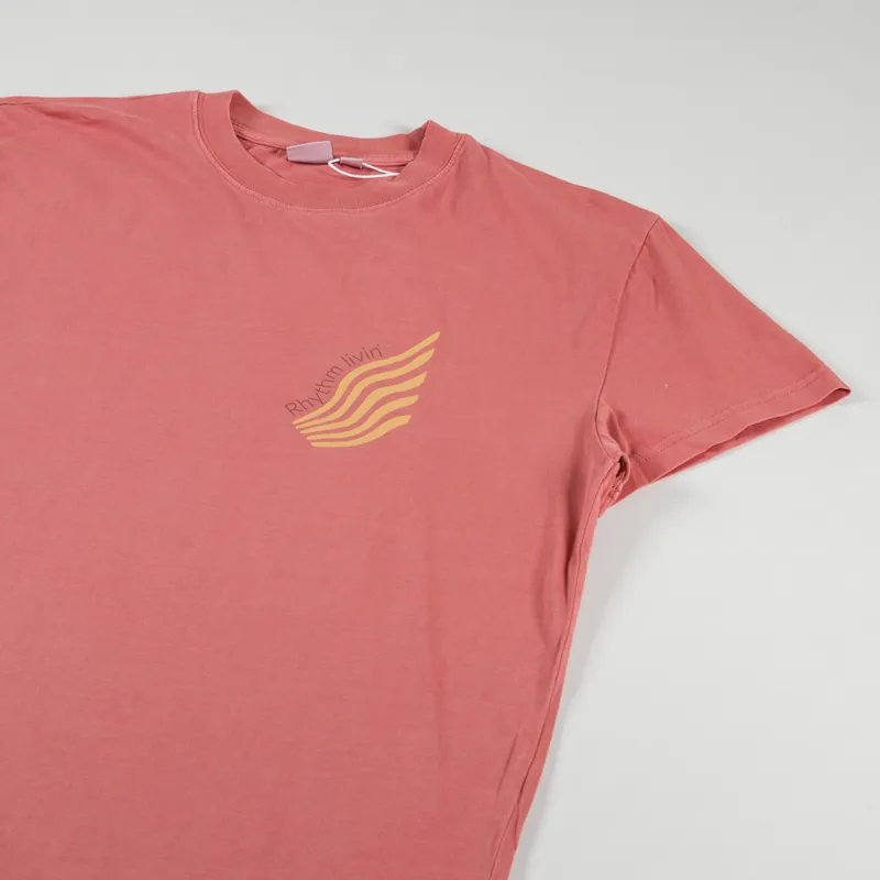 Rhythm Womens New Day Band T Shirt Chilli-6