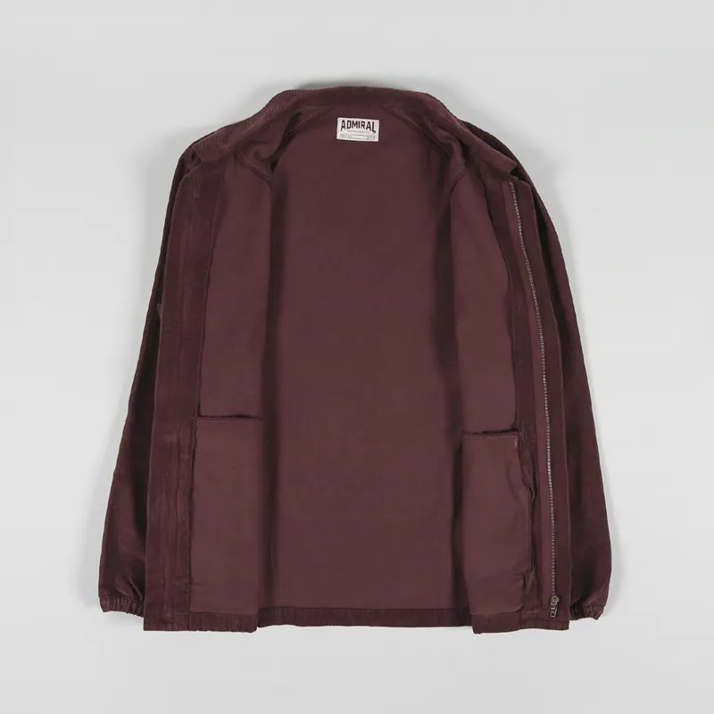 Admiral Sporting Goods Newark Cord Overshirt Torrent Brown-1