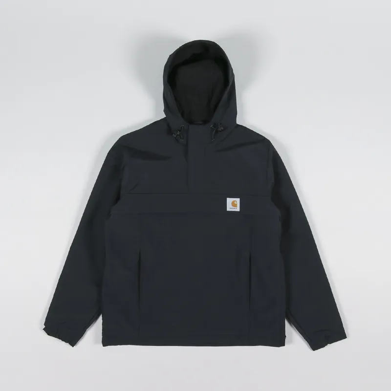 Carhartt WIP Men Winter Nimbus Pullover Black Fleece Lined Anorak