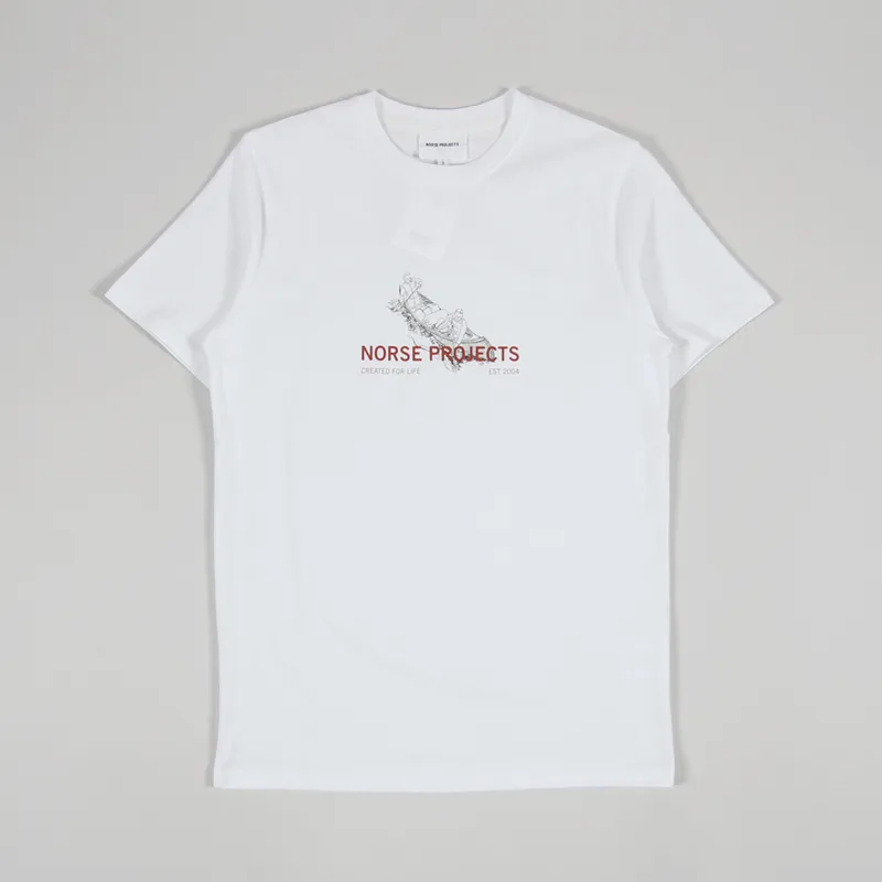Norse Projects x Matt Luckhurst Niels Canoe Adventure T Shirt White