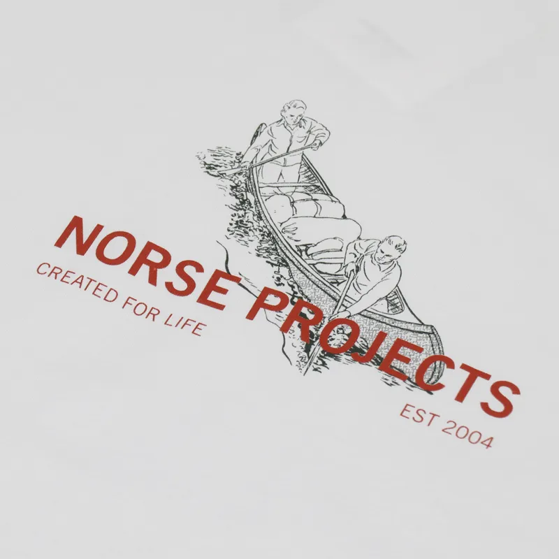 Norse Projects x Matt Luckhurst Niels Canoe Adventure T Shirt White-3