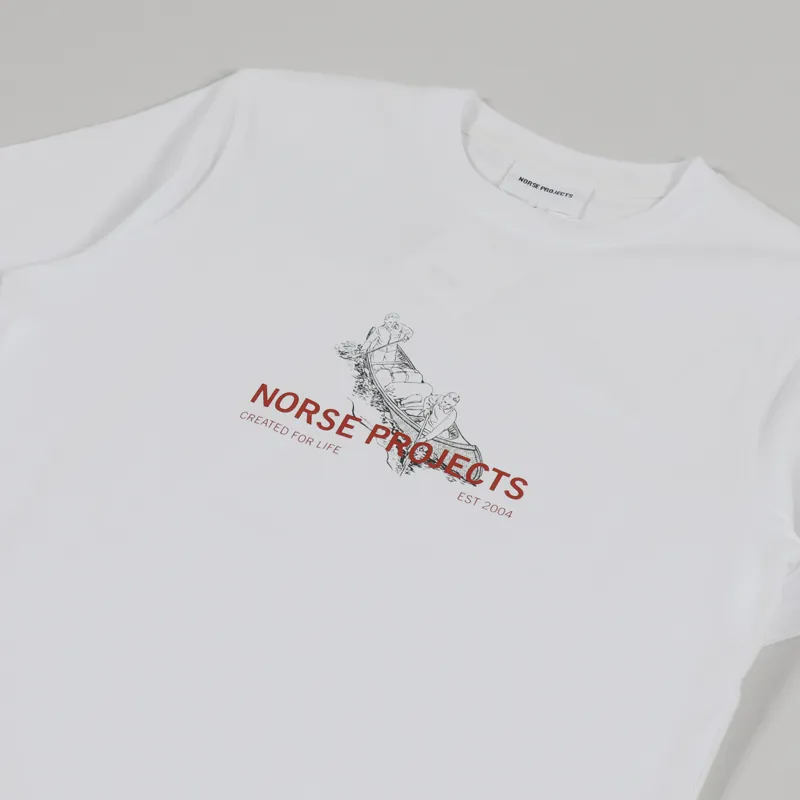 Norse Projects x Matt Luckhurst Niels Canoe Adventure T Shirt White-2