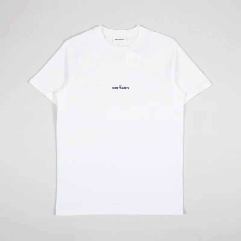 Norse Projects Niels NP Wave Logo T Shirt White
