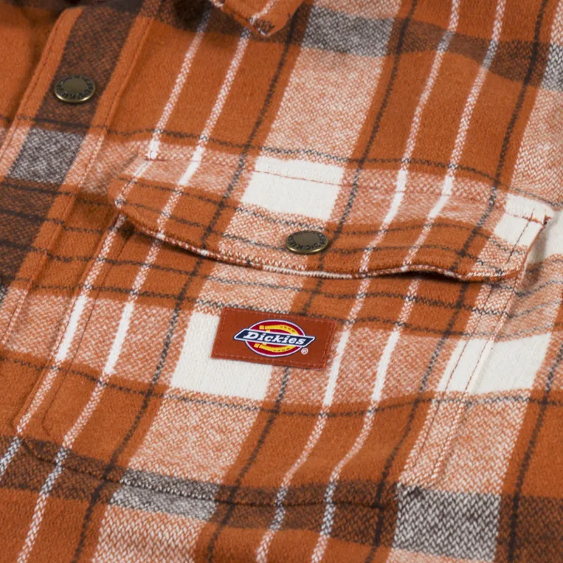 Dickies Nimmons Long Sleeve Shirt Bombay Brown-2