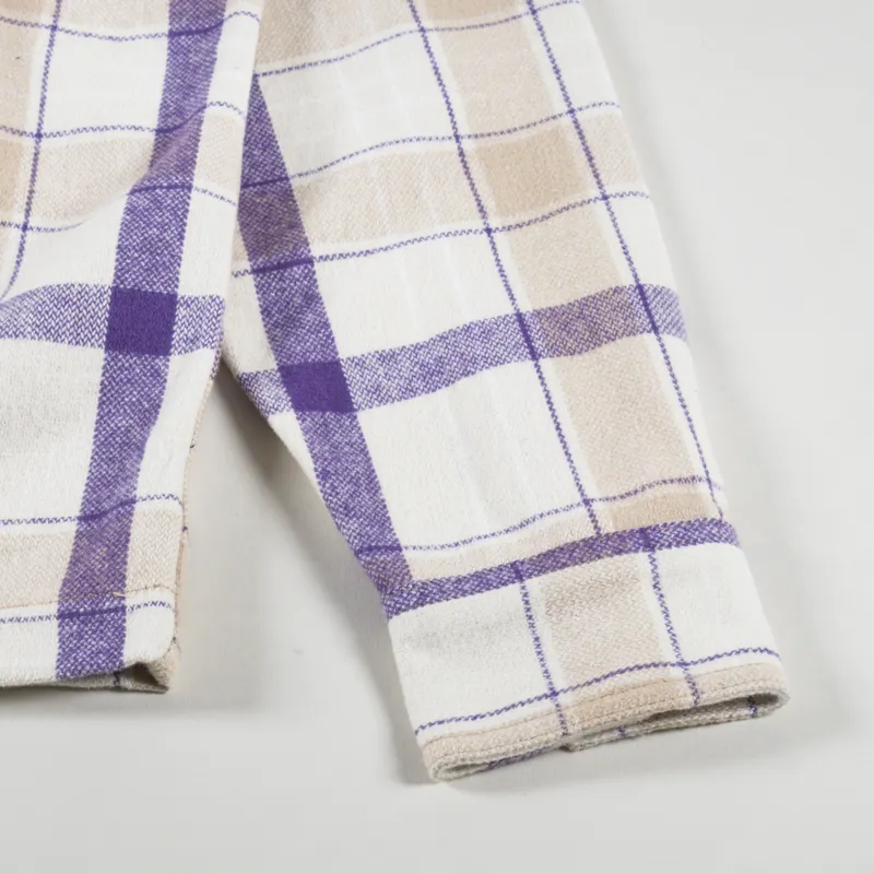 Dickies Nimmons Long Sleeve Shirt Check Light Blue-5