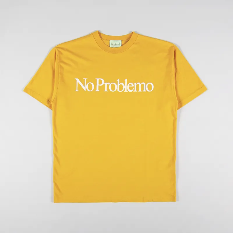 Aries No Problemo T Shirt Mustard