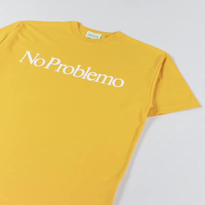 Aries No Problemo T Shirt Mustard-1