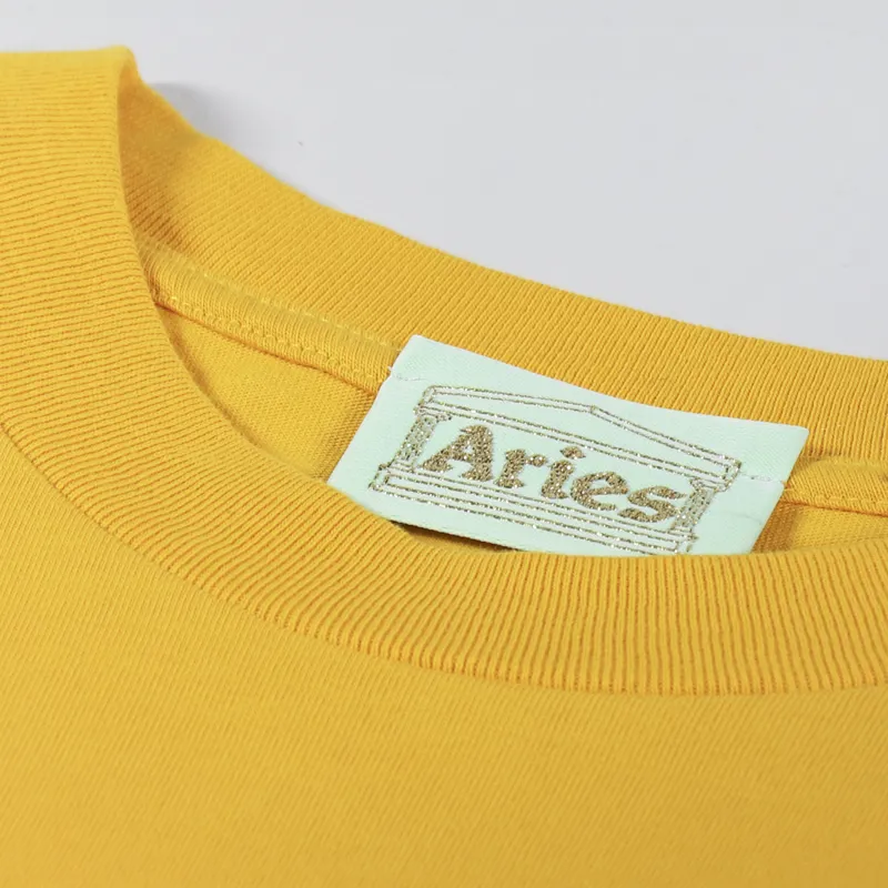 Aries No Problemo T Shirt Mustard-3