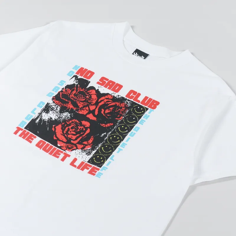The Quiet Life No Sad Club T Shirt White-2