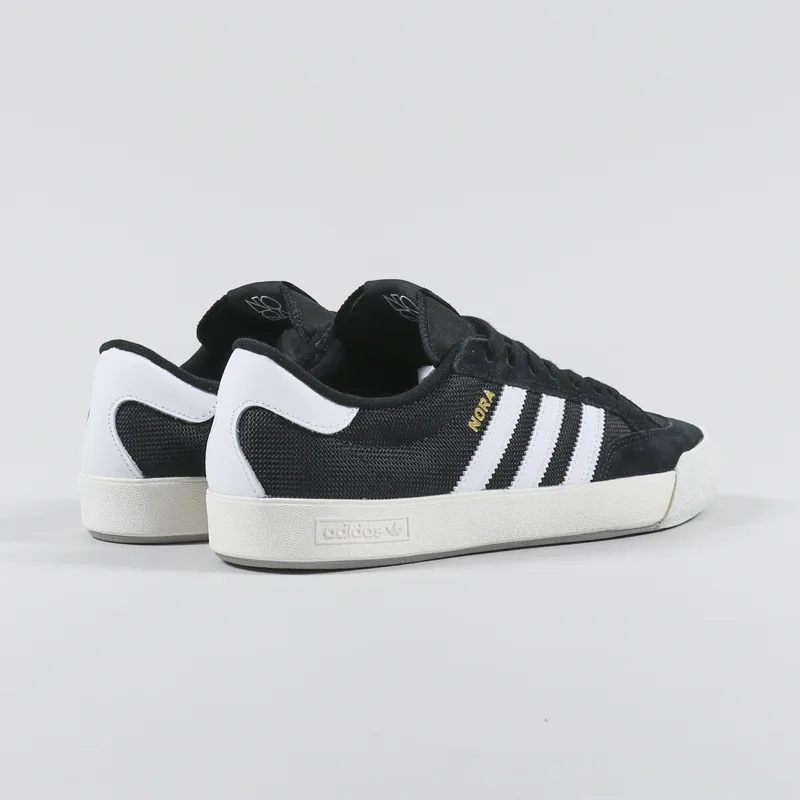 Adidas Skateboarding Nora Shoes Black White Grey-3