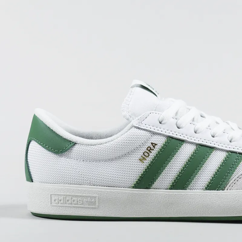 Adidas Skateboarding Nora Shoes White Green-5