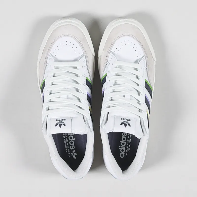 Adidas Skateboarding Nora Shoes Cloud White Shadow Navy Gold-2