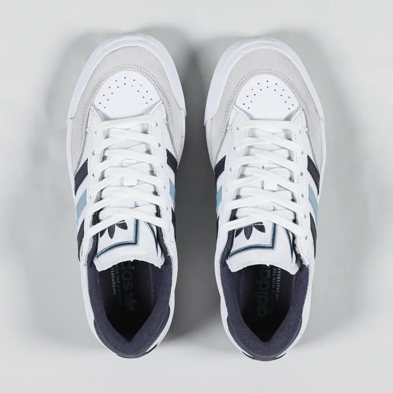 Adidas Womens Skateboarding Nora Shoes White Blue Navy-2